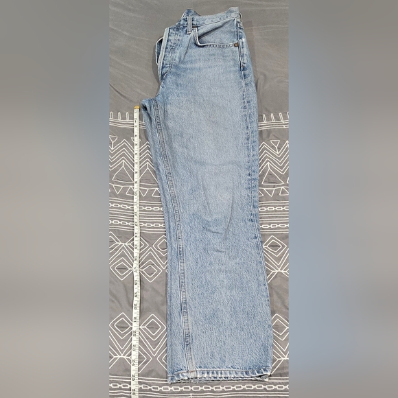 Agolde Riley High Rise Straight Leg Cropped Jeans Size 28 - Picture 3 of 8